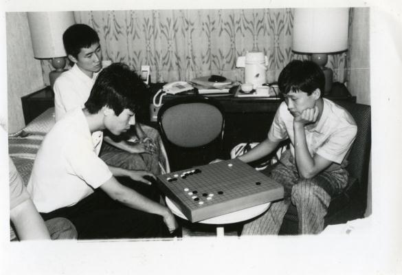 조선진-유창혁.류시훈과 호텔방 연습대국